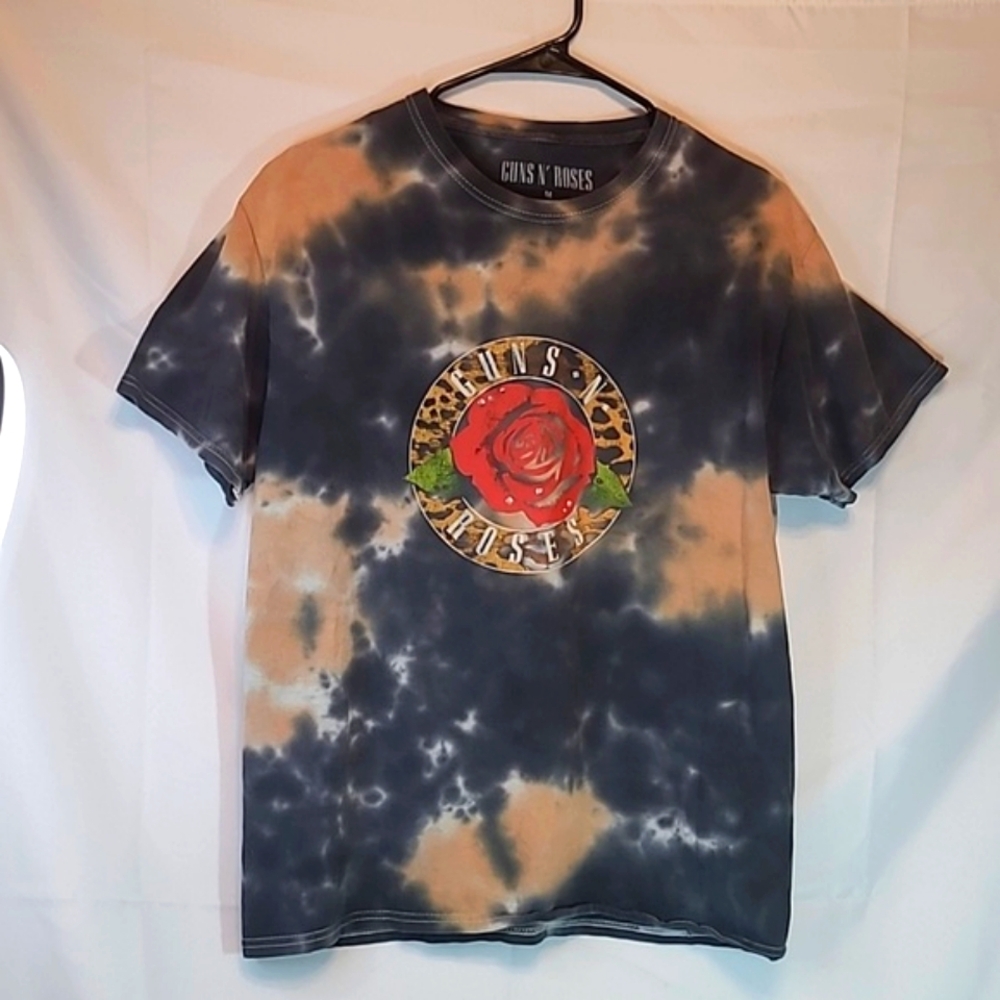 Tie Dyed Guns N' Roses T-shirt, size Med